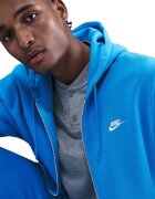 Nike Худи Club с цип и лого Кралско Синьо