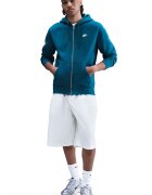 Nike Худи Club с цип и лого Петролно синьо