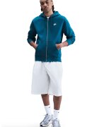 Nike Худи Club с цип и лого - Петролно синьо