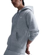 Nike Худи Club с цип и лого Сив меланж