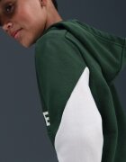 Nike Худи Multisport с джоб кенгуру Бял/Тъмнозелен