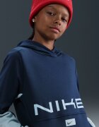 Nike Худи Multisport с джоб кенгуру Тъмносин/Мръснобял