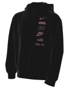 Nike Худи с джоб кенгуру и лого - Черен