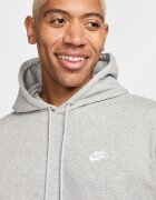 Nike Худи с памук и лого Светлосив меланж