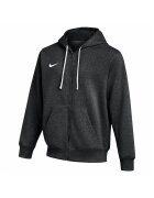 Nike Худи с памук с малко лого и цип - Черен