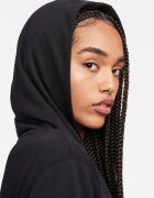 Nike Худи с памук с цип Черен