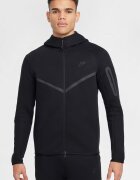 Nike Худи с цип и лого Черен