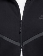 Nike Худи с цип и лого Черен