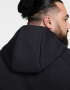 Nike Худи с цип и лого Черен