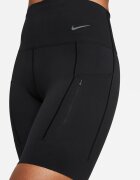 Nike Къс фитнес клин Go Dri-Fit с висока талия Черен