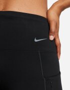 Nike Къс фитнес клин Go Dri-Fit с висока талия Черен