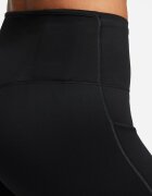 Nike Къс фитнес клин Go Dri-Fit с висока талия Черен