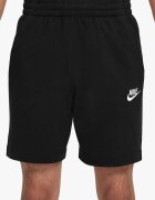 Nike Къс панталон Club с висока талия и връзки Черен