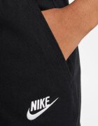 Nike Къс панталон Club с висока талия и връзки Черен