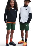 Nike Къс панталон Club с висока талия и връзки Зелени аспержи