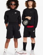 Nike Къс панталон с връзка и лого Черен