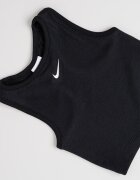 Nike Къс топ с лого Черен