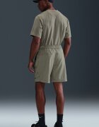 Nike Къс тренировъчен панталон с Dri-Fit и връзка Сиво-бежов