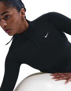 Nike Къса тренировъчна блуза One Черен