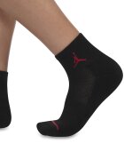Nike Къси баскетболни чорапи Jordan - 3 чифта Червен/Черен/Бял