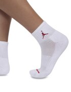 Nike Къси баскетболни чорапи Jordan - 3 чифта Червен/Черен/Бял