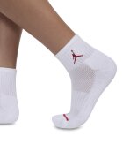 Nike Къси баскетболни чорапи Jordan - 3 чифта Червен/Избеляло черно/Бял