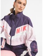 Nike Късо уголемено яке - Бял/Пастелнорозов/Аметист