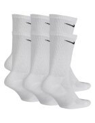 Nike Комплект от 6 чифта чорапи Everyday Plus Cushioned Training Crew Бял