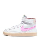 Nike Кожени спортни обувки Blazer Mid '77 - Бял/Розово