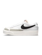 Nike Кожени спортни обувки Blazer с велур - Бял/Черен