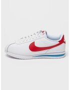 Nike Кожени спортни обувки Cortez с контрастно лого - Червен/Бял
