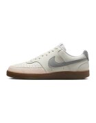 Nike Кожени спортни обувки Court Vision Low с подплата от еко кожа - Светло сив/Крем