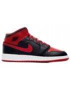 Nike Маратонки Air Jordan 1Mid от кожа - Червен/Бял/Черен