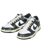 Nike Маратонки за мъже - DUNK LOW - естествена кожа - бял/зелен
