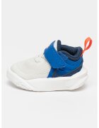 Nike Мрежести спортни обувки Team Hustle D 10 с кожа - Бял/Кралско Синьо