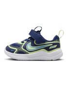 Nike Обувки за бягане Cosmic Runner с велкро - Бял/Черен/Фуксия