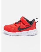 Nike Олекотени спортни обувки Revolution 6 с велкро - Черен/Аленочервен