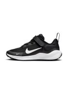 Nike Омекотени обувки Revolution 7 за бягане с велкро Бял/Черен