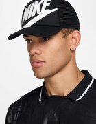 Nike Памучна шапка с лого Бял/Черен