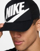 Nike Памучна шапка с лого Бял/Черен
