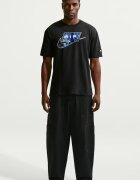 Nike Памучна тениска NSW TEE AIR с лого Черен