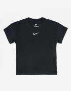Nike Памучна тениска с лого Бял/Черен