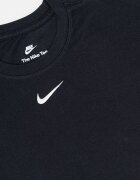 Nike Памучна тениска с лого Бял/Черен