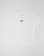 Nike Памучна тениска с лого Черен/Бял