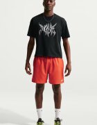 Nike Памучна тениска с лого отпред и отзад Черен/Бял