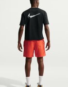 Nike Памучна тениска с лого отпред и отзад Черен/Бял