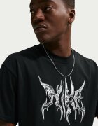 Nike Памучна тениска с лого отпред и отзад Черен/Бял