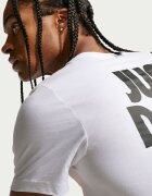 Nike Памучна тениска с овално деколте Бял