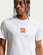 Nike Памучна тениска с овално деколте Бял