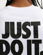 Nike Памучна тениска с овално деколте Бял